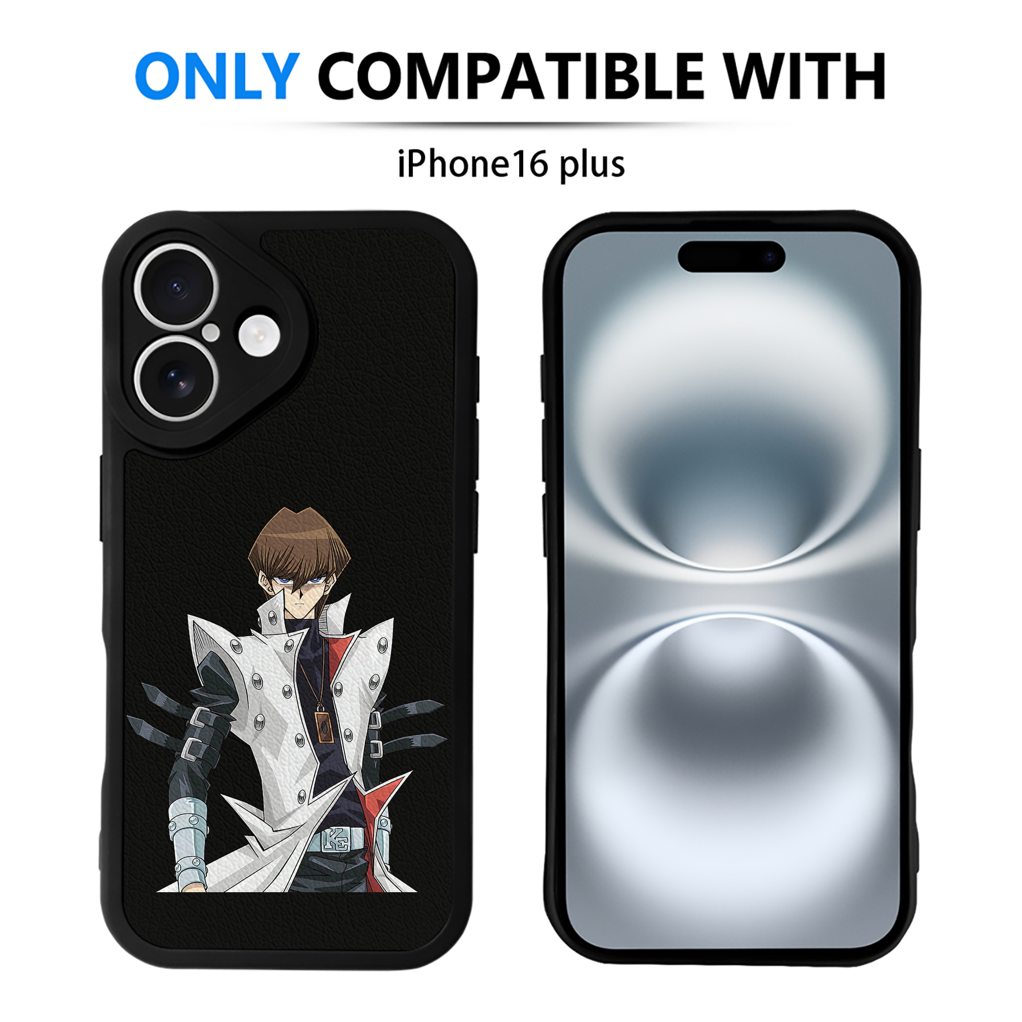 遊☆戯☆王 Yu-Gi-Oh! 【iPhone 16シリーズ対応】シリコンスマホケース（レザー調） 材質：シリコン